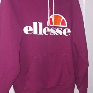 Ellesse Maroon Hoodie with Logo